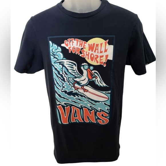 VANS For Shore Skate Surf Tropical Tee Shirt Men S Small - Picture 1 of 5